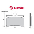 PAIRE DE PLAQUETTES DE FREIN BREMBO Z04 TYPE D M538 R1/R6 2015-